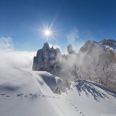 Зима на плато Ай-Петри