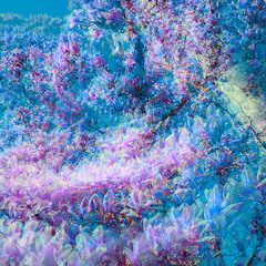 Ефемерні квіти в блакитному #3