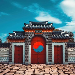 Вход в «Сад дружбы Казахстан – Корея»