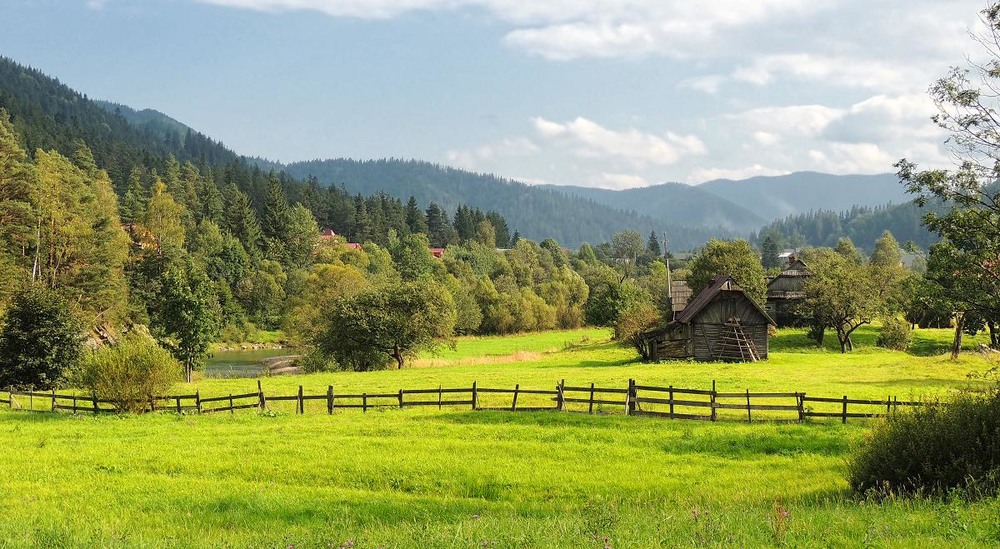 Горы Карпаты панорама