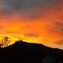 Coucher de soleil dans les Vosges ...