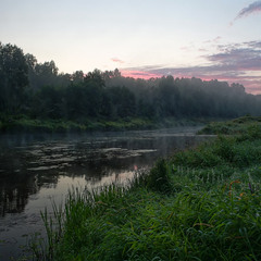 Серпень. 4 ранку над річкою.