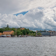 Where the Sky Hangs Heavy Over Stockholm / colored
