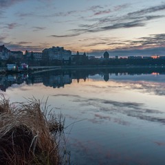 Вечір над ставом.