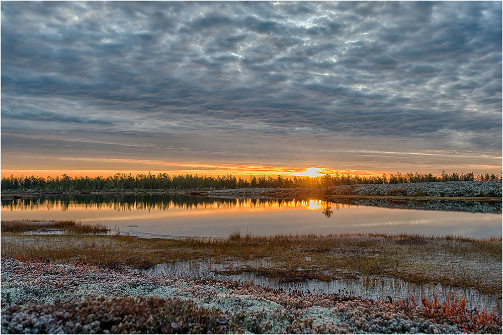 Закат на севере