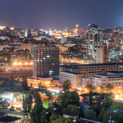 Вечірня панорама Києва