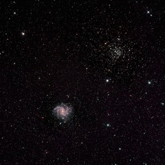 NGC 6946, галактика "Фейерверк" и звездное скопление NGC6939