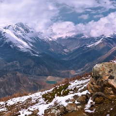 Суровый Гималайский пейзаж